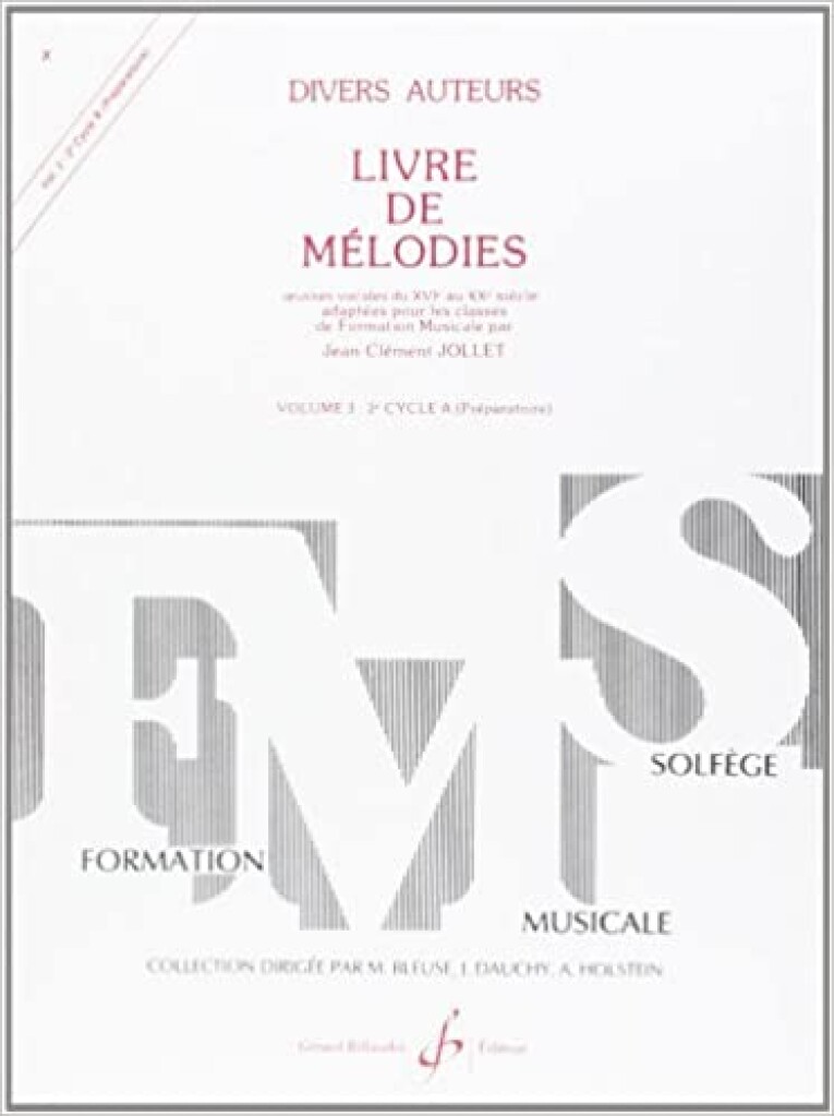 Livre De Melodies Volume 3